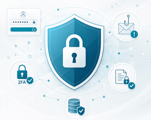 Iconos alusivos a ciberseguridad